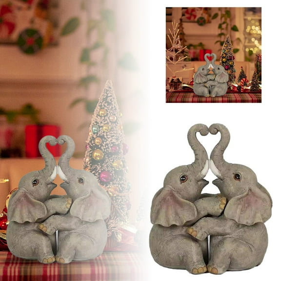 Ygdeyg Loving Pair Of Animals - Handmade Animals Statues - Symbolic Home Decor Figurines For Love, Luck, And Harmony, Ideal Gift For Wedding, Anniversary, Mother'S Day