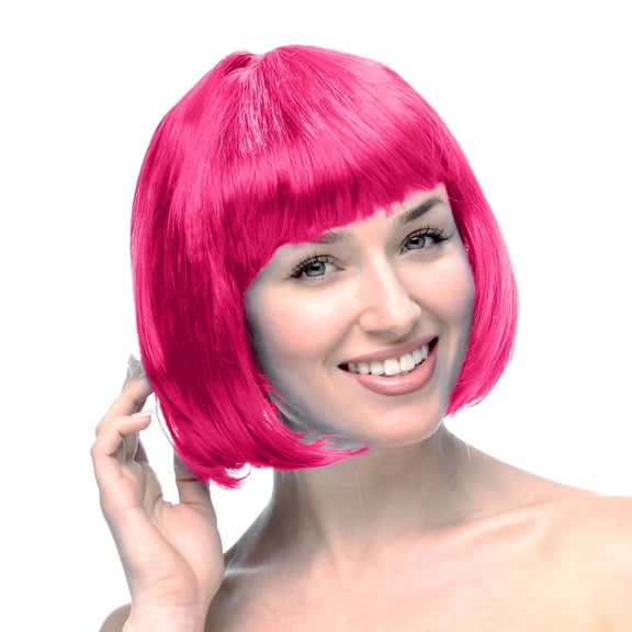 Ygdeyg Short Bob Hair Wigs Costume Role Play Wig Neon Colorful Daily Party Wigs For Women Girls Role Play Bachelorette Halloween Party Decorations