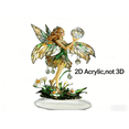thumbnail image 1 of Ygdeyg Stained Glass Fairy Figurine Decor - Enchanted Fairy With Crystal Orb, Elegant Hanging Accent For Home, 1 of 8