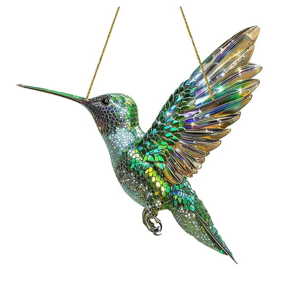 Ygdeyg Window Bird Sun Catcher Decor – 2D Flat Colorful Acrylic Hanging Ornament For Glass Windows, Anti-Collision Bird Art Decoration
