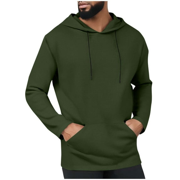 Yghzkop Men's Athletic Hooded Top Long Sleeve Quick Dry Stretch Fabric Sports Zipper Pockets Running Gym Training Breathable UV Protection Summer Activewear Muscle Fit