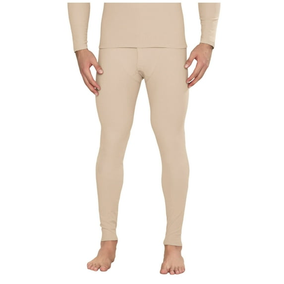 Yghzkop Men's Pants Cashmere Blend thermal Underwear Solid Color Bottoms Straight Leg Warm Lining for Cold Weather Indoor Outdoor Activities Soft Plush Fleece Lined Comfortable Fit