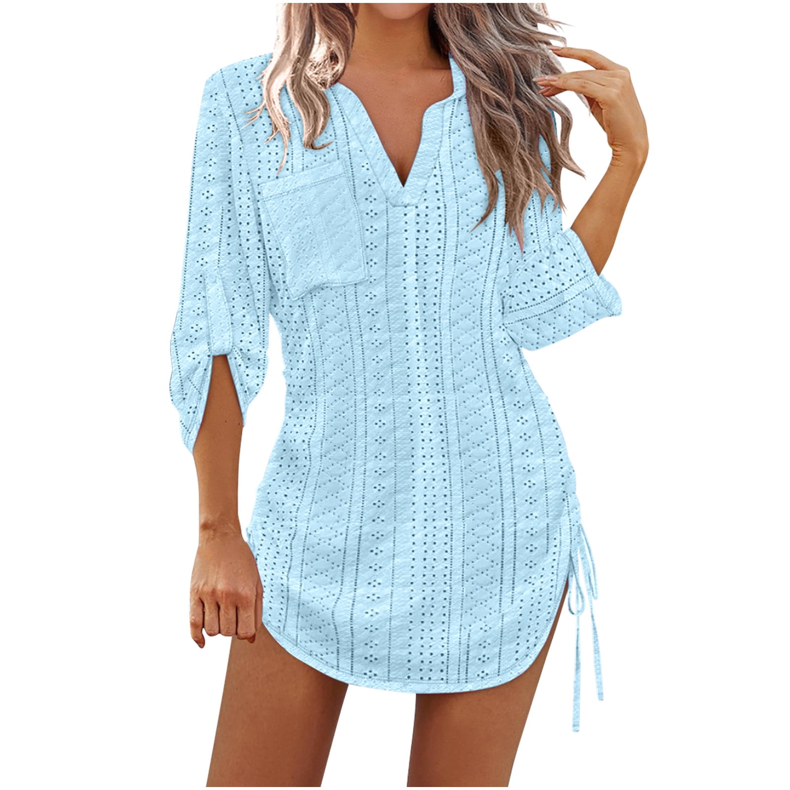 Summer Women Lace Up Sexy Cutout Backless Print Dress