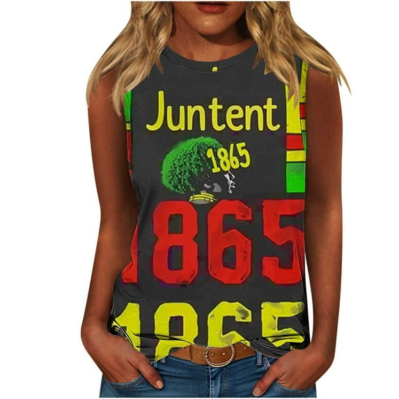 Yghzkop Women's Summer Tank Tops Summer Independence Day Tank Tops Sleeveless Vintage Flower Graphic Tees Boho Cottagecore Wildflowers Cami Shirt Blouse