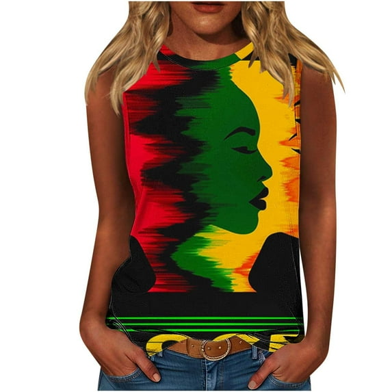 Yghzkop Women's Summer Tank Tops Summer Independence Day Tank Tops Sleeveless Vintage Flower Graphic Tees Boho Cottagecore Wildflowers Cami Shirt Blouse