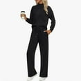 thumbnail image 1 of Yghzkop Womens Fall Athletic Two Piece Set Pullover Long Sleeve Sweatshirt and Wide Leg Jogger Pants Sportswear Tracksuit Casual Loungewear Streetwear Comfortable Lounge Outfit, 1 of 6