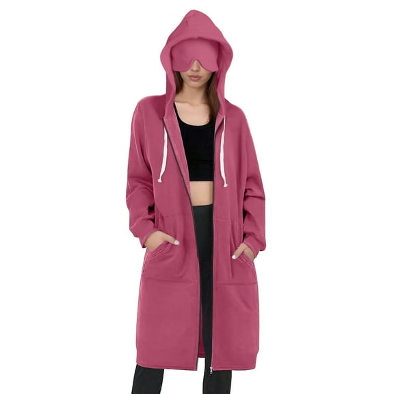 Yghzkop Womens Hoodies with Eye Mask Travel Sleep Hoodie Pullover Long Sleeve Loungewear Coat Jacket Oversized Hooded Sweatshirt Solid Color Warm Pocketed Hoody Winter Comfortable Relaxing
