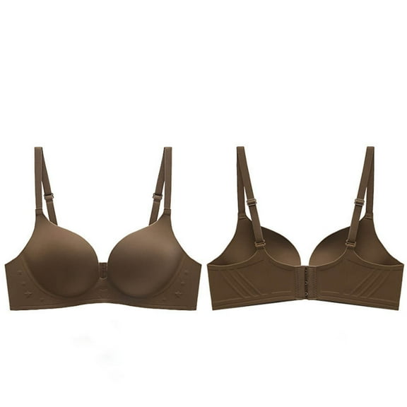 Yghzkop Womens Minimizer Bra Solid Color Wireless Seamless Lift Support Push Up Comfort for Small Bust Everyday T-Shirt Bra