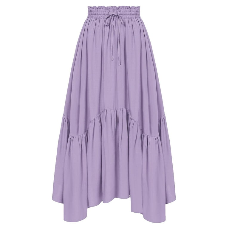 Yghzkop Womens Renaissance Elastic Waist Skirt Gothic Halloween