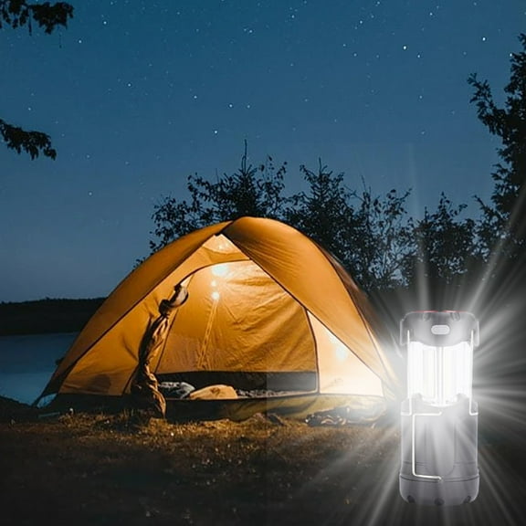 YgkuHd 2 In 1 COB+ Red LED Tent Light Outdoor Camping Light Portable Lantern Work Lighting 4 Lighting Modes Suitable for Outdoor Emergency Hiking Camping Clearance