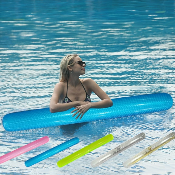 YgkuHd 68.9 Inch Inflatable Pool Noodle Stick - Extra Long 68.9 Inch Glitter Float for Adult Swimming, Water Relaxation & Exercise