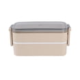 thumbnail image 1 of YgkuHd Adult Lunch Box 2 Stackable Bento Lunch Containers For Adults Modern Design Bento Box With Utensil Set Leak-Proof Lunchbox For Dining Out Work, 1 of 5