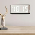 thumbnail image 1 of YgkuHd Bedside Clock Mirror Clock Multifunction Clock With Temperature Display LED Clock Large Font Bedside Alarm Clock With Date Display, 1 of 7