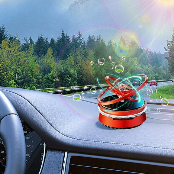 YgkuHd Car Aromatherapy Diffuser Solar Energy Space Purifier For Car Interior Autorotation Decoration Accessories
