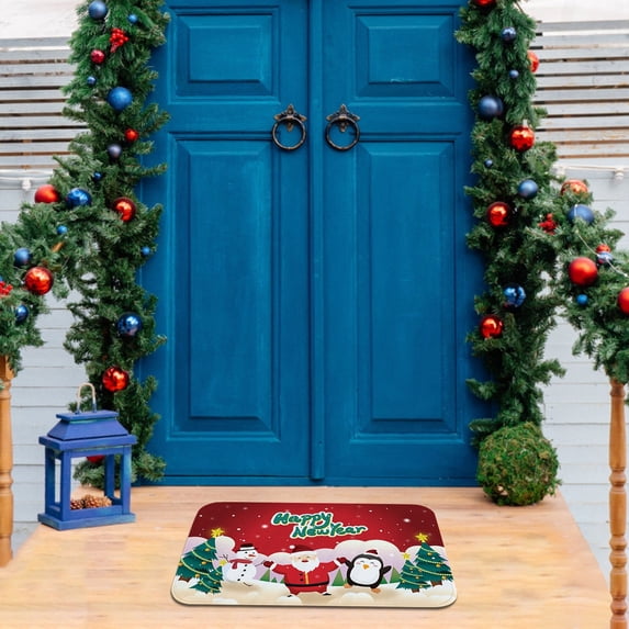 YgkuHd Christmas Decoration Merry Christmas Welcome Doormats Indoor Home Carpets Decor 40x60CM, Christmas Clearance