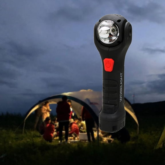 YgkuHd Double Lamp Work Lamp Round Strong Light Flashlight Rotatable Lamp Outdoor Automobile Maintenance Work Lamp Clearance