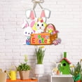 thumbnail image 1 of YgkuHd Easter Cute Rabbits Paper Door Hanging Party Scene Decoration Pendant Supplies Decoration Behind The Main Entrance Window Decoration, 1 of 6