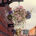 thumbnail image 1 of YgkuHd Fake Flowers Clearance Simulated Flower Violet Green Silk Flower Wall Hanging -border Rattan Hanging Basket Ceiling Decoration Accessories(Pink), 1 of 5