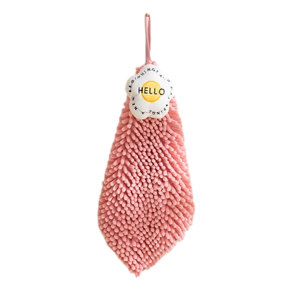 YgkuHd Hand Towel Super Absorbent Towels Hand Drying Puff Hand Wipe Towels Hanging Kitchen Towels Water Absorbent Towels Chenille Hand Ball Towel Chenille Towel Balls