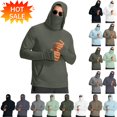 thumbnail image 1 of YgkuHd Mens Fishing Shirts, UPF 50+ Sun Protection Hoodie Long Sleeve with Zipper Lightweight Outdoor Sun Shirt | Quick Dry Moisture-Wicking Athletic Shirt for Fishing Hiking Running Camping, 1 of 8