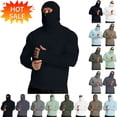 thumbnail image 1 of YgkuHd Mens Fishing Shirts, UPF 50+ Sun Protection Hoodie Long Sleeve with Zipper Lightweight Outdoor Sun Shirt | Quick Dry Moisture-Wicking Athletic Shirt for Fishing Hiking Running Camping, 1 of 8