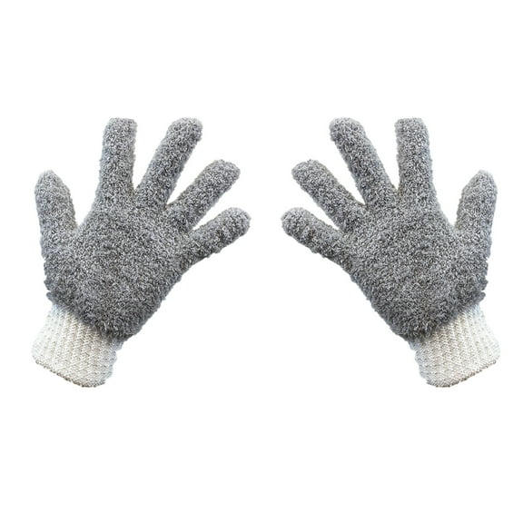 YgkuHd Microfiber Dusting Gloves For House Cleaning, Dusting Mitts Reusable For Window-Blinds, Lamps, Mirrors, Book, Plants, Automotive Interior -1 Pair