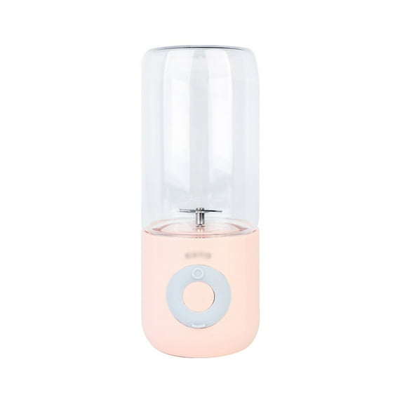 YgkuHd USB Electric Juicer Cup, Fruit, Portable Rechargeable, Juicing Mixing Crush Ice Blenders, 500ml Water Bottle-Pink
