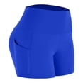 thumbnail image 1 of YgkuHd Women's Plus Size High Waisted Yoga Shorts 3" High Elasticity Cycling Compression Bottom with Pocket, 1 of 8