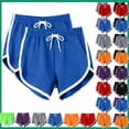 thumbnail image 1 of YgkuHd Women's Yoga Shorts 2 Packs, High Waist Tummy Control Athletic Shorts for Workout, Running, Lounge, Casual Summer Sports Shorts with Drawstring, Breathable Quick Dry Exercise Shorts for Women, 1 of 8