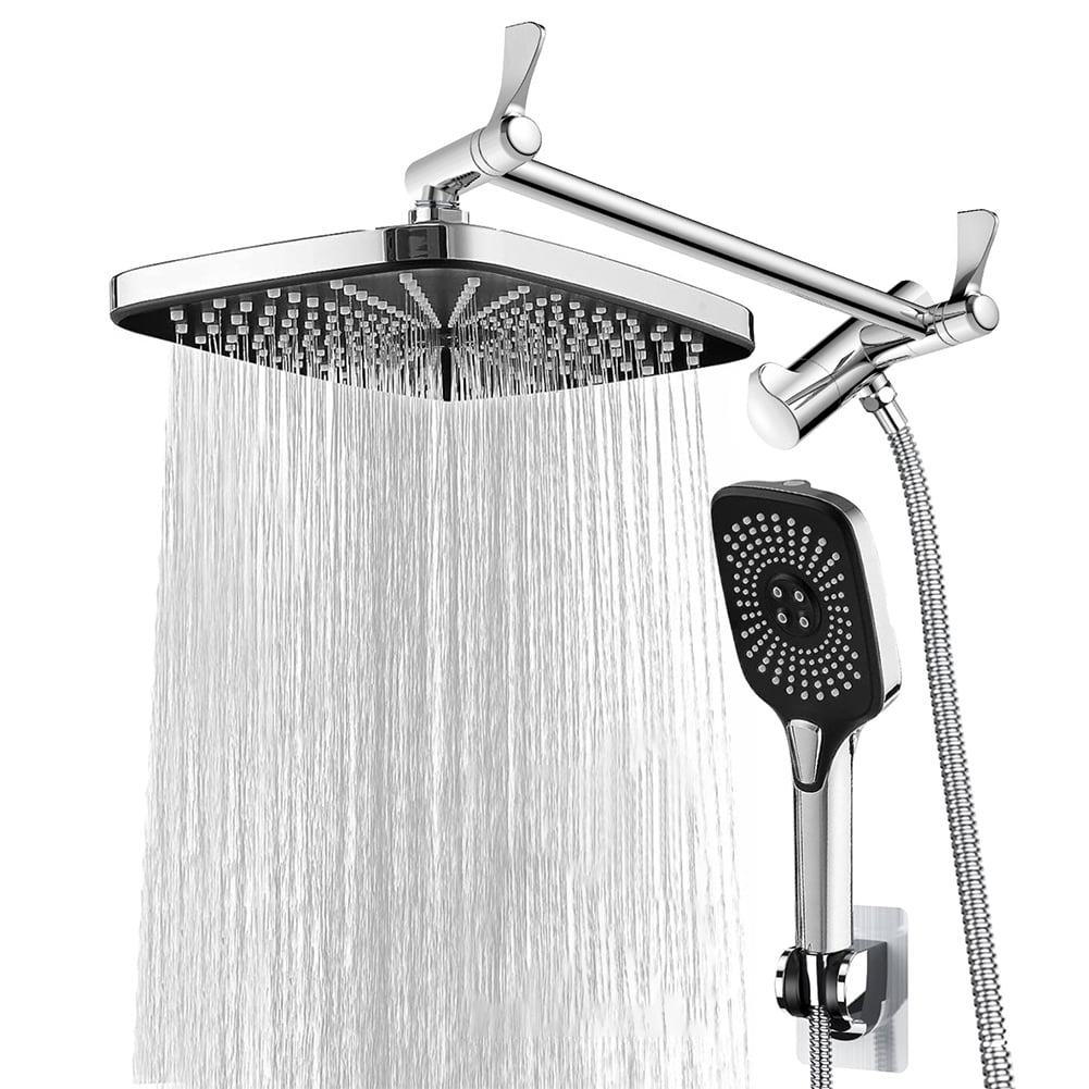 Yguping 12 Inch Rainfall Fixed Shower Head/Handheld Shower Head Combo
