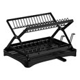 Yguping 2Tier Cutlery Storage Rack with Drainboard Collapsible Dish