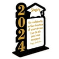 Yguping 2024 Graduation Table Centerpiece Wooden Graduation Party Favor