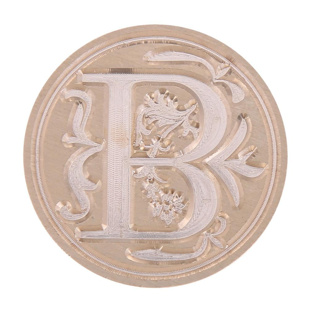 25mm Brass Wax Seal Stamp With Wood Handle - Perfect For Wedding Invitations & Letters