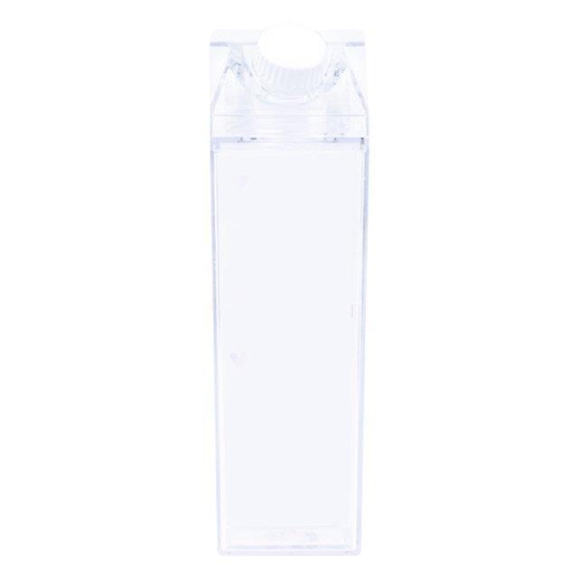 Yguping 500ML Water Bottle BPA Free Plastic Milk Carton Transparent