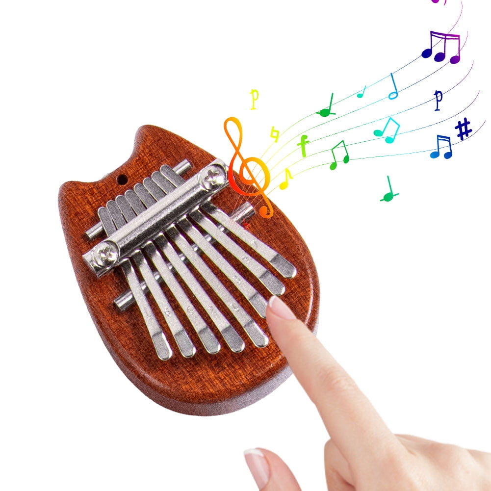 Yguping 8 Key Mini Kalimba Mini Thumb Piano Portable Finger Keyboard