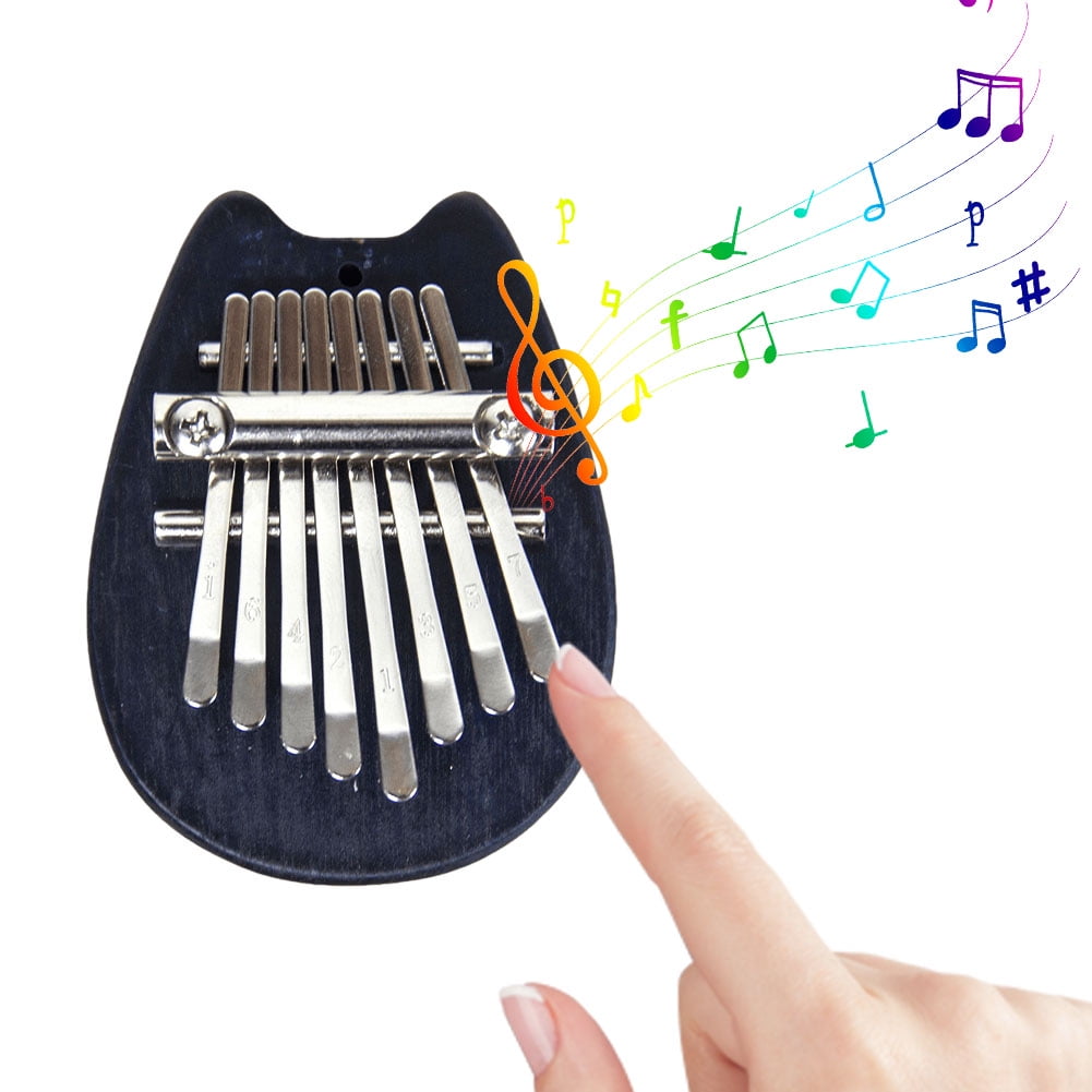 Yguping 8 Key Mini Kalimba Mini Thumb Piano Portable Finger Keyboard