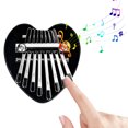 Yguping 8 Key Mini Kalimba Mini Thumb Piano Portable Finger Keyboard