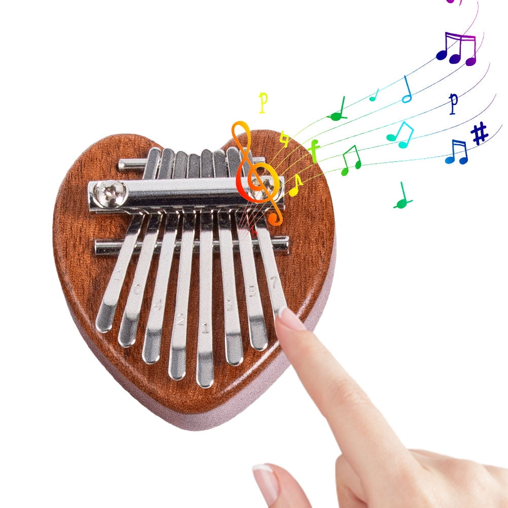 Yguping 8 Key Mini Kalimba Mini Thumb Piano Portable Finger Keyboard