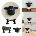 Yguping Black Sheep Toilet Roll Holder Resin Roll Paper Towel Holder