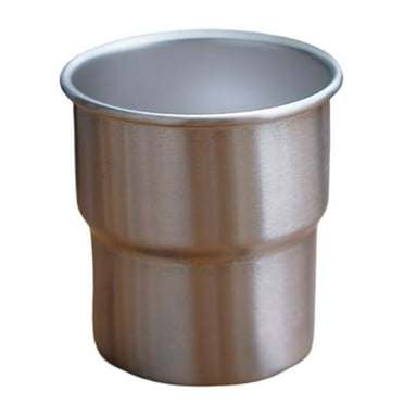 Yguping Camping Water Cup Stackable Outdoor Coffee Beer Cup Mug (Steel Natural Color)