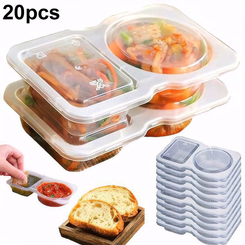 Yguping Double Compartment Transparent Dressing Containers Reusable