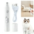 Yguping Electric Dog Nail Grinder with Polisher Wheel Pet Paws Nail