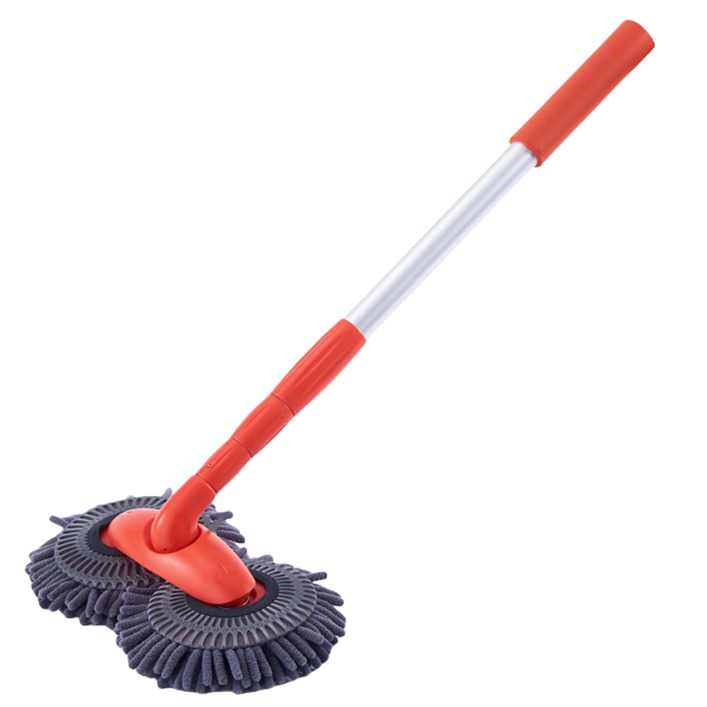 Yguping Foam Wash Brush Double Brush Head Stretching Handle Windshield