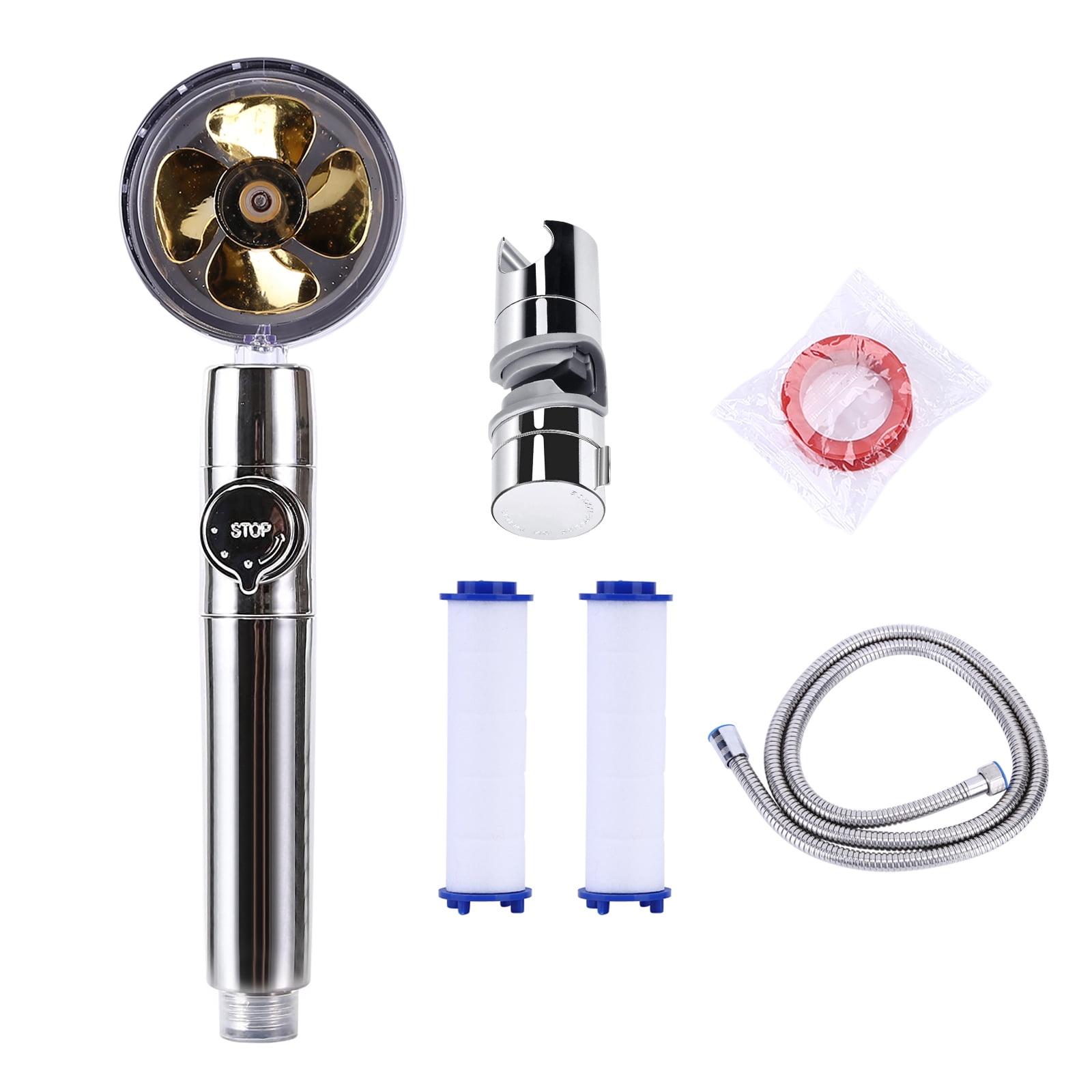 Yguping High Pressure Shower Heads Handheld Turbo Charged Fan Shower