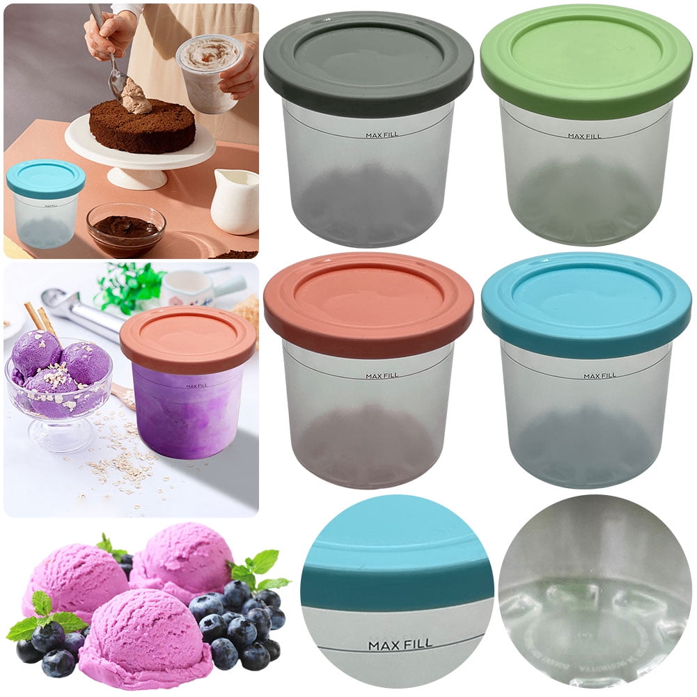 Yguping Ice Cream Pints Cup Ice Cream Containers with Lids Ice Cream