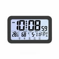 Yguping Large Display Digital Wall Clock with Indoor Temperature and
