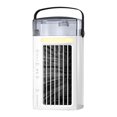 Yguping Mini Air Conditioning Fan USB Charging Desktop Air Cooler Light
