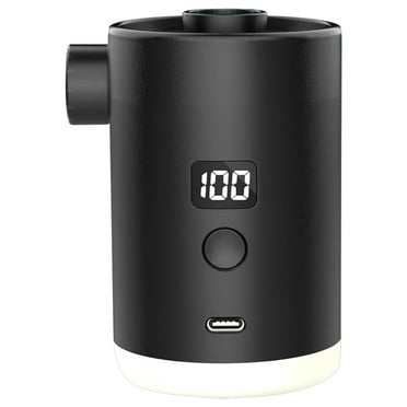 Yguping Mini Air Mattress Pump with Camping Lantern LED Display Screen Inflator/Deflator Pump USB Rechargeable Mini Wireless Air Compressor 4000mAh for Pool Floats Sleeping Pads Swimming Rings