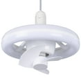 Yguping Mini Screw in Ceiling Fan with Light RGB Mode Light Socket Fan