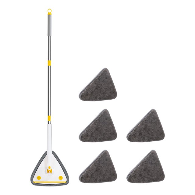 Yguping Practical Cleaning Mop Wet and Dry Mop for Door Corner (White